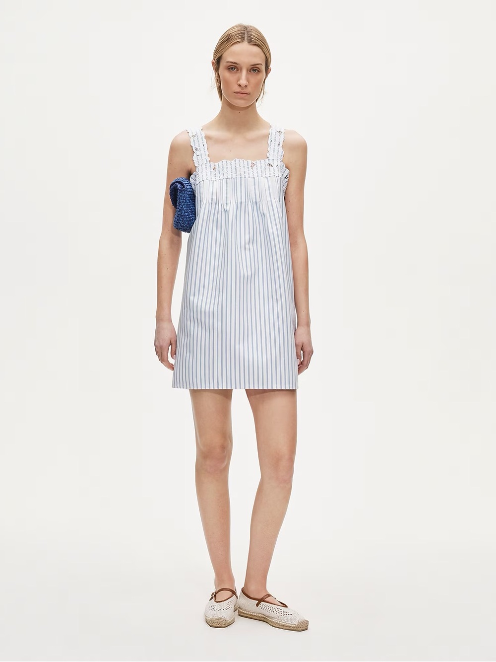 J.Crew Ondine mini dress in striped double cotton poplin